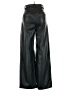 H&M 100% Polyester Black Faux Leather Pants Size 2 - photo 2