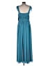 Vera Wang 100% Polyester Teal Blue Cocktail Dress Size 10 - photo 2