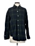 Zara Basic 100% Cotton Plaid Green Long Sleeve Button-Down Shirt Size S - photo 1
