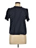 Monteau Polka Dots Blue Short Sleeve Blouse Size L - photo 1