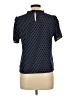 Monteau Polka Dots Blue Short Sleeve Blouse Size L - photo 2