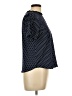 Monteau Polka Dots Blue Short Sleeve Blouse Size L - photo 4