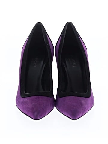 Gucci Vintage Suede Colorblock Pumps (view 2)