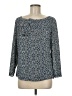 Studio M 100% Polyester Blue Long Sleeve Blouse Size M - photo 1