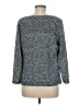 Studio M 100% Polyester Blue Long Sleeve Blouse Size M - photo 2
