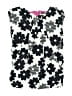 Tea 100% Cotton Floral Black Sleeveless Blouse Size 3 - photo 1