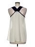 Blue Rain Ivory Sleeveless Blouse Size M - photo 2