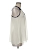 Blue Rain Ivory Sleeveless Blouse Size M - photo 4