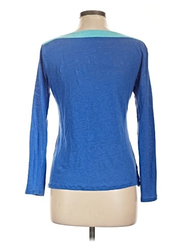 Blue Saks Fifth Avenue Long Sleeve Top (view 2)