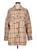 Assorted Brands 100% Polyester Plaid Tan Coat Size L - photo 1