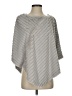 Black Rivet 100% Polyester Gray Poncho Size Sm - Med - photo 1