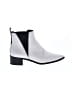 Acne Studios 100% Leather Gray White Grained Leather Jensen Booties Size EU (IT) 37 / US 7 - photo 1