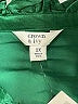Crown & Ivy 100% Polyester Green 3/4 Sleeve Blouse Size 2X - photo 7