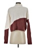 Planet Gold Color Block Brown Turtleneck Sweater Size M - photo 2