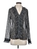 Just 100% Polyester Gray Long Sleeve Blouse Size S - photo 1