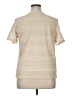 Worthington 100% Polyester Ivory Short Sleeve Top Size 1X - photo 2