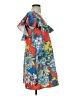 ASOS 100% Polyester Print Blue Casual Dress Size 6 - photo 4