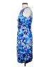 Taylor Print Blue Cocktail Dress Size 4 - photo 5