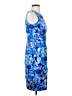 Taylor Print Blue Cocktail Dress Size 4 - photo 4
