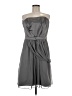 Dessy Collection 100% Polyester Solid Gray Cocktail Dress Size 8 - photo 1
