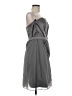 Dessy Collection 100% Polyester Solid Gray Cocktail Dress Size 8 - photo 4