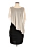 En Focus Studio 100% Polyester Ivory Cocktail Dress Size 8 - photo 1