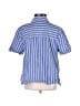 BP. 100% Cotton Stripes Blue Tan Short Sleeve Button-Down Shirt Size S - photo 2