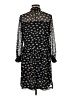 Madewell 100% Polyester Print Black Casual Dress Size M - photo 2