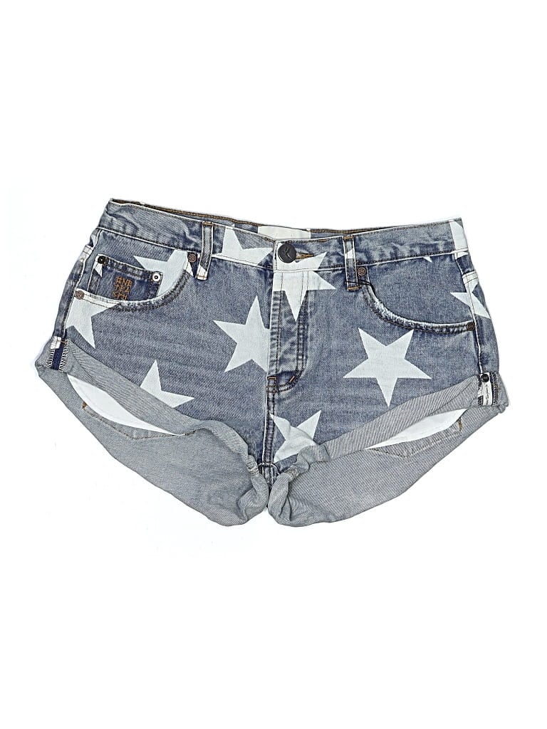 Pre-owned One Teaspoon Denim Shorts In Blue
