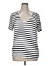 LUXE Silver Short Sleeve Top Size XL - photo 1