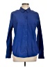 Fred David Blue Long Sleeve Blouse Size L - photo 1