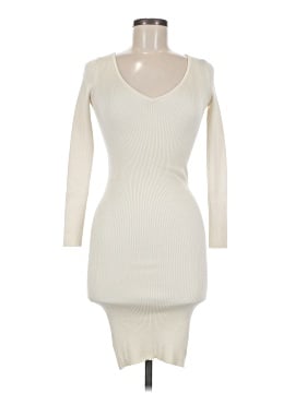 fitted lace wedding dress Ribbed Knit Midi Sweater Dress Black / XXL