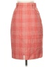 Genny 100% Wool Checkered-gingham Red Wool Skirt Size EU (IT) 40 / US 4 - photo 1