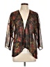 Unbranded Floral Black Kimono Size XL (estimated) - photo 1