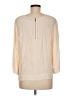 Sam & Lavi 100% Rayon Ivory 3/4 Sleeve Blouse Size M - photo 2