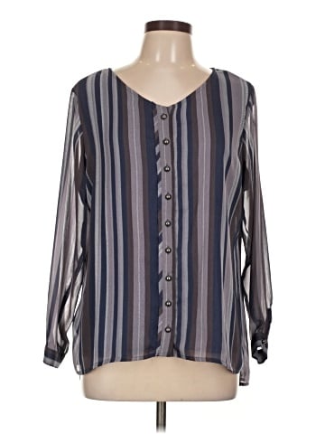 Christopher & Banks Long Sleeve Blouse (view 1)