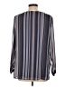 Christopher & Banks 100% Polyester Gray Long Sleeve Blouse Size L (petite) - photo 2
