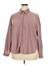 HOTOUCH Solid Burgundy Long Sleeve Blouse Size XXL - photo 1