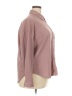 HOTOUCH Solid Burgundy Long Sleeve Blouse Size XXL - photo 4