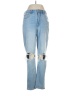 American Eagle Outfitters Color Block Blue Jeans Size 6 - photo 1