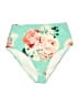 Unbranded Floral Teal Swimsuit Bottoms Size 0X (estimated) - photo 1