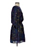 Tegan 100% Polyester Print Blue Cocktail Dress Size 4 - photo 4