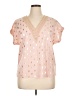 Shein 100% Polyester Pink Short Sleeve Blouse Size XL - photo 1