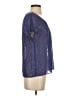 Ann Taylor LOFT Outlet 100% Polyester Blue Short Sleeve Blouse Size S - photo 4