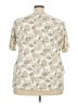 Classic Elements Floral Ivory Short Sleeve T-Shirt Size 3X - photo 2