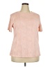 Micoson Pink Short Sleeve Blouse Size XXL - photo 1