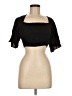 Shore Black Short Sleeve Top Size M - photo 1