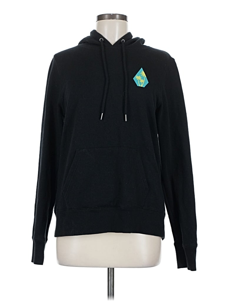 Pre-owned Volcom Pullover Hoodie In Black