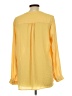 Pleione 100% Polyester Yellow Long Sleeve Blouse Size L - photo 2