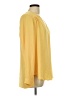 Pleione 100% Polyester Yellow Long Sleeve Blouse Size L - photo 4